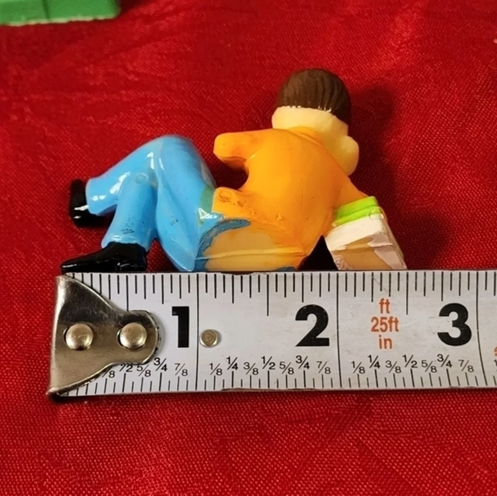 Vintage Wilton Cake Topper Lot Retro Teenager‎ Girl/Boy on phone set of 7
